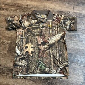 UNDER ARMOUR  Men’s Sz Medium Break Up Infinity Camo Short Sleeve Polo Shirt